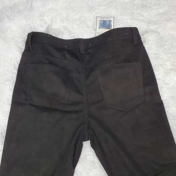 NWT!! INDIGO REIN BLACK VELVET SMOOTH MEDIUM RISE FUT & FLARE BELL BOTTOMS! - Picture 7 of 16